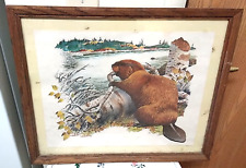 VTG RARE SIGNED Rod Ruth Water Pencil ART WORK Beaver River Art Scene Original picture