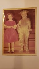 1950s Color Photo 5x7 Halloween Girl Red Dress Boy Costume School Play picture