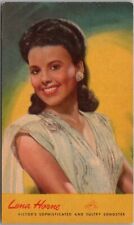 Vintage 1940s Singer LENA HORNE Postcard 