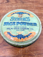 Vintage 1930s Steins Face Powder Tin - Full - Boudoir / Stage Japanese Coloring  picture