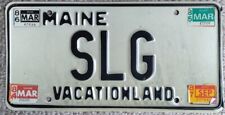 1987 Maine Vanity License Plate SLG - VACATIONLAND picture