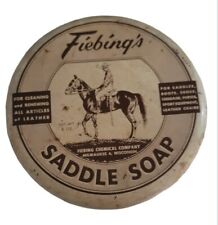 Vintage Fiebings l saddle soap Metal Tin Only  picture