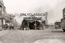 1893 ICONIC FRENCH MARKET NEW ORLEANS LOUISIANA 8X12 PHOTO VINTAGE HORSE TROLLEY picture