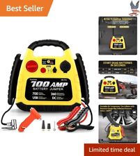 Portable Car Jump Starter with Air Compressor - 1000A - 3L Gas/Diesel - USB/DC picture