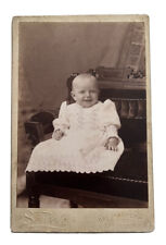 Antique Cabinet Card Photo Cute  Baby Child Walla Walla, Washington picture