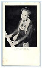 c1910's Mrs. Edward Macdowell  Pianist Musician Playing Piano Antique Postcard picture