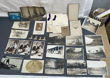 Lot antique PHOTO RPPC post cards WILD WEST 1800s 1900s Guns Swastika EPHEMERA picture