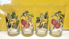 4 PC.  ROYAL GEORGE THE TEINTON SQUASH PEAR & GRIMWOODS DRINK GLASSES - U picture