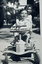 Sidewalk City Siblings Toddler Baby Vintage Photograph picture
