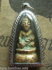  Phra Chai L P Eiam ,Wat Nang ,year 2463, Buddha, stainless steel case  rare picture
