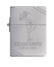 Zippo Windproof Replica 1935 Lighter Zippo Lady, Engraved 1935 Windy 41566, NIB picture