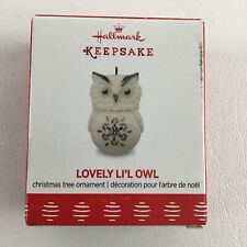 Hallmark Keepsake Christmas Ornament Beauty Of Birds Lovely Lil Owl Miniature picture