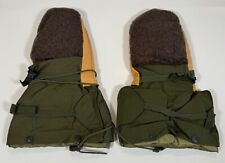 New US Military Extreme Cold Weather Mitten & Liner Set OD Green Large picture