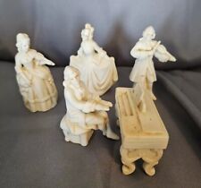 Vtg Musical Ceramic Victorian Dancing Figures Piano Instruments Occupied Japan picture