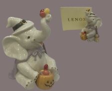 Lenox Trunks & Treats Halloween Witch Elephant Porcelain Figure Pumpkin w Box picture