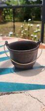 Vintage Cast Iron Mini Footed Cauldron With Handle 3 Inches Taiwan picture