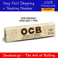 10x Packs OCB Organic Cigarette Rolling Papers Slim King Size + Filters Tips picture