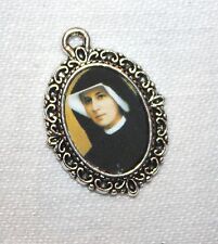 Silver Medal to add Rosaries/Bracelet/Zipper Pull/Sr. St. Faustina Divine Mercy picture