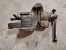 Vintage ROCK ISLAND No. 443 Anvil Vise 3-1/2'' Jaw 19 Lbs Cast Iron Vice picture