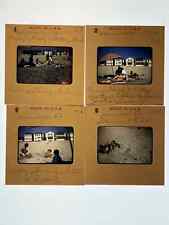 1956 CALIFORNIA FAMILY BEACH DAY 35MM RED BORDER COLOR SLIDE PHOTOS,LOT OF 4 picture