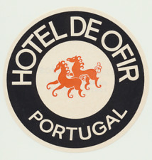 Vintage luggage label  Hotel De Ofir Portugal picture