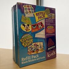 LOT 9 Avery 3153 Mickeys Stickers & Stuff Printing Fun Refill Pack Laser InkJet picture