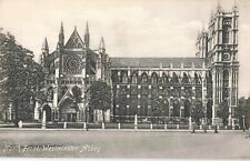 London England UK, North Front, Westminster Abbey, Vintage Postcard picture