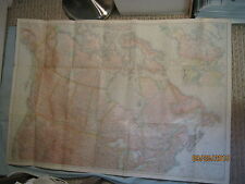 ANTIQUE CANADA HUGE MAP National Geographic June 1936 picture