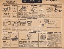 Vtg 1940 AEA Tune Up Guide Mechanic Car Auto Buick Eight Garage Man Cave Gift picture