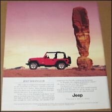 1999 Jeep Wrangler Print Ad Car 4x4 4WD Advertisement Vintage Crown Royal 10x12 picture