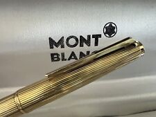 Montblanc 1846 Pen Sphere Plated Gold Mille Stripe with Box Vintage picture