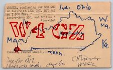 Handmade QSL Card W4GZ Hickman in Fulton County Kentucky 1970 Amateur Radio Card picture