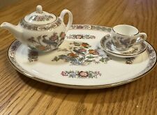 DISCONTINUED Wedgwood Miniature Tea Set Kutani Crane, 5pcs, Bone China picture