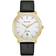 Bulova 97B204 Frank Sinatra Collection Quartz Stainless Steel Gold Plated - New picture