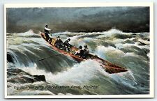 c1910 MONTREAL BIG JOHN AND PARTY SHOOTING LACHINE RAPIDS VALENTINE  P1765 picture