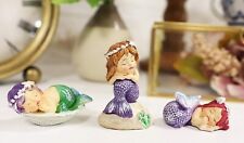 Ebros Whimsical Mergirls Mermaid Babies Small Miniature Figurines Set of 3 picture