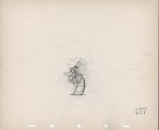 1937 WALT DISNEY GOOFY ORIGINAL PRODUCTION DRAWING ANIMATION ART PAGE 1930s WDP picture
