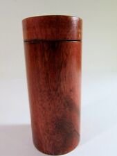 Antique Turned 2-Part Treenware Storage/Shipping Tube Box— Refinished picture