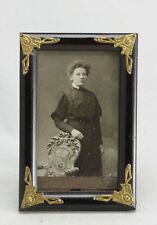 antique art nouveau wooden picture Frame, h. 4.9 inch / 12,5 cm picture