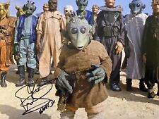 Warwick Davis -GENUINE Signed Star Wars Wald 10x8 picture