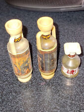 Vintage Ouzounis Ouzo Greek Lot Of 3 Mini Souvenir Decanter Bottles Empty picture