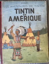 Hergé Tintin en Amérique EO 1st French BE Titre Rouge 1945 picture