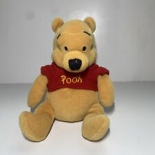 Winnie the Pooh Plush 8” Bean Bag No Tags With A Bee On His Back picture