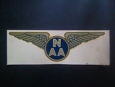 Vintage National Aeronautic Association Glass Decal 6 3/4