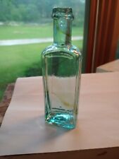 Vintage AQUA MEDICINE bottle With AMBER SWIRLS picture