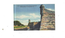 Vintage Postcard  Castillo De San Marcos  St Augustine FLA    Linen picture