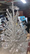 Vintage Evergleam 6Ft Tall 94 Branch Stainless Aluminum POM Christmas Tree W/Box picture