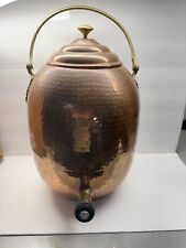 BEAUTIFUL HAND HAMMERED COPPER BEVERAGE SERVER FROM INDIA picture