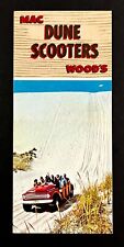 1960s Mac Woods Sand Dune Scooters Silver Lake Michigan Vintage Travel Brochure picture