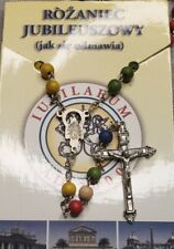 Vintage Rosary in package Jubilarium John Paul II in Polish beads G36 picture
